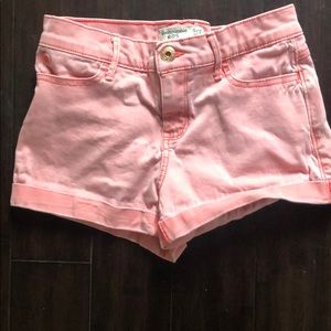 kids cute salmon colored shorts
